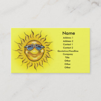 De Visita Tarjeta Sunshine