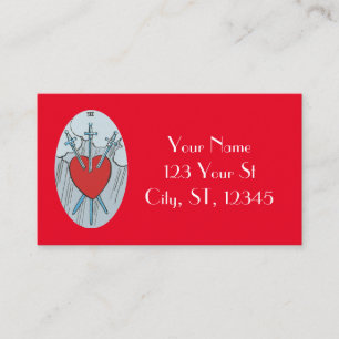 De Visita Tarjeta Tarot 3 Espadas Thunder_Cove