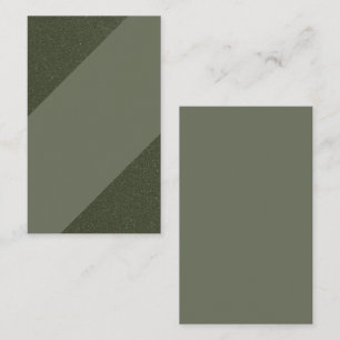 De Visita Tarjeta Verde Diagonal Moss - Personalizable