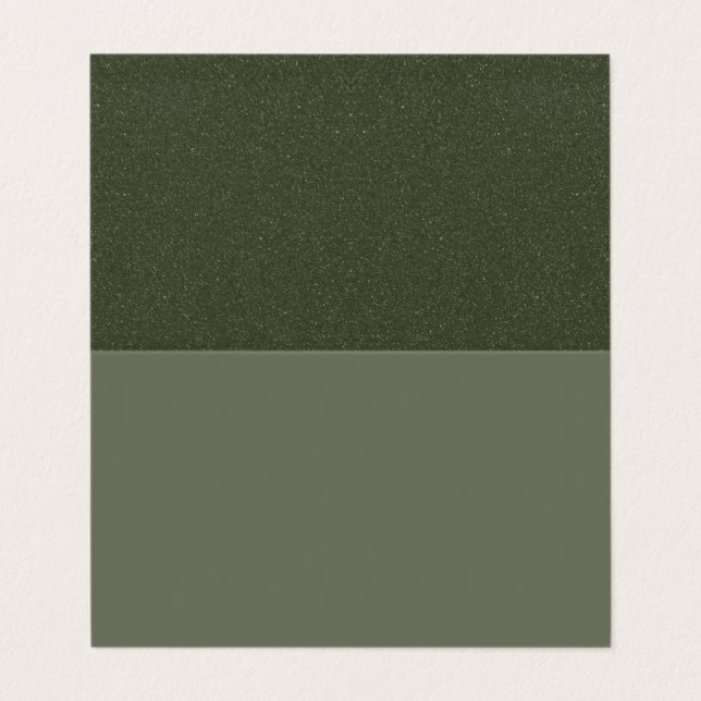 De Visita Tarjeta verde personalizado plegable Moss con la p (Exterior desplegado)