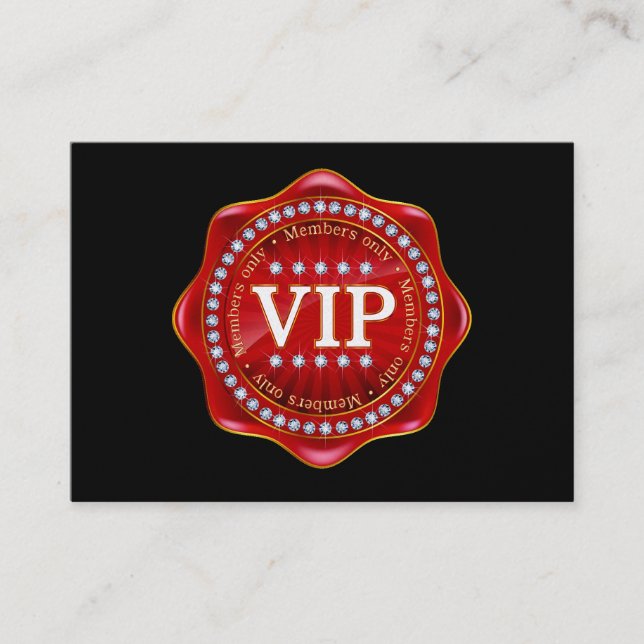 De Visita Tarjeta VIP para clientes - SRF (Anverso)