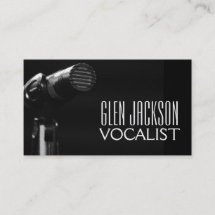 De Visita Tarjeta vocalista profesional moderna