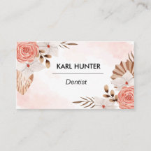 Tarjeta Watercolor-Boho-Business