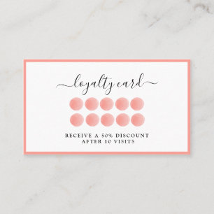 De Visita Tarjeta Watercolor Loyalität 10