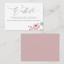 Tarjeta web del Boda Rosa Dusty
