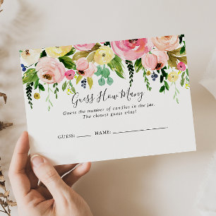 De Visita Tropical Colorful Autumts Adivinan Cuántas Tarjeta