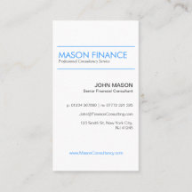 Vertical blanco moderno - tarjeta profesional