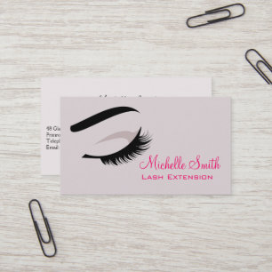 De Visita Vista con latigazos largos Lash Extension tarjeta 