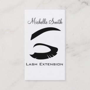 De Visita Vista con latigazos largos Lash Extension tarjeta 