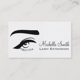 De Visita Vista con latigazos largos Lash Extension tarjeta 
