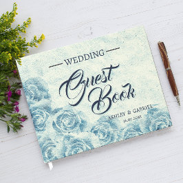 De Visitas Elegante Classic Floral Rustic Boda Libro 2