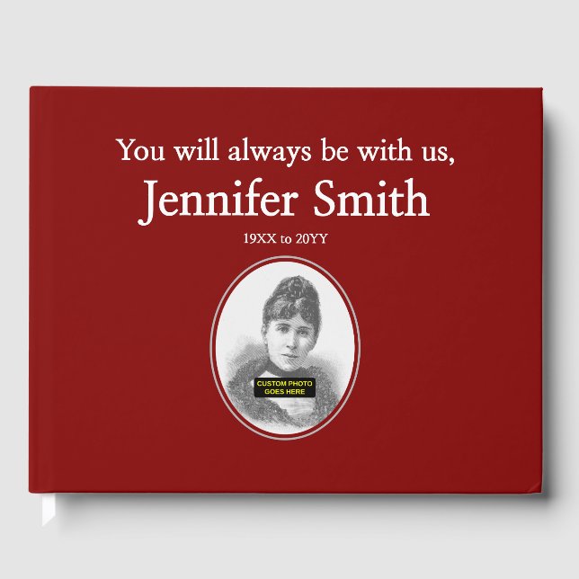 De Visitas Libro básico y mínimo para invitados a funerales (Anverso)