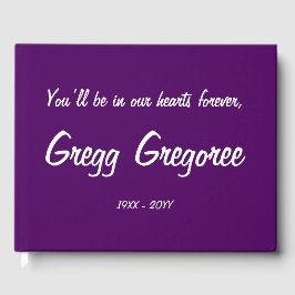 De Visitas Libro conmemorativo lúgubre y apagado