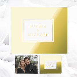 De Visitas Relieve metalizado dorado Libro Blanco Editable Cl