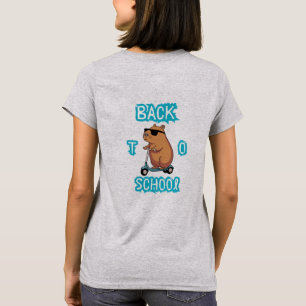 De vuelta a la camiseta de la escuela con el oso m