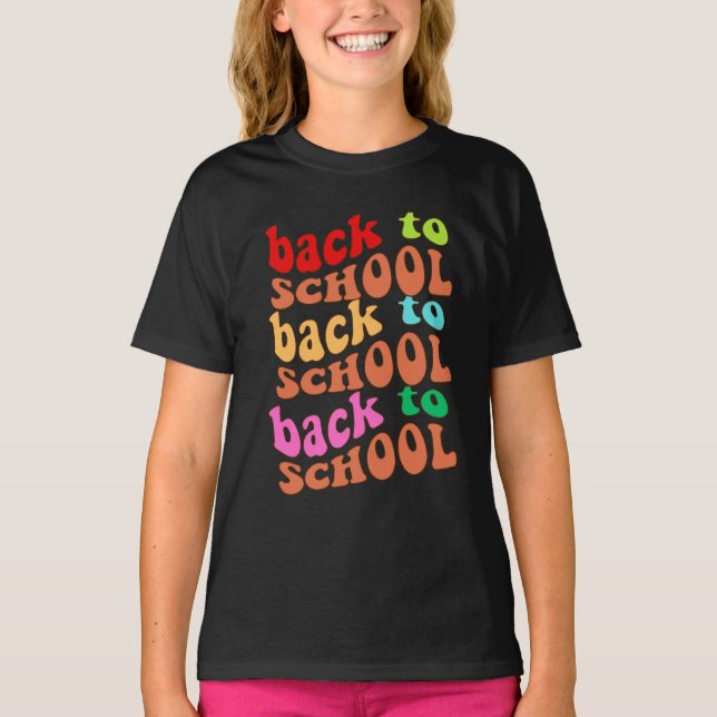 De vuelta a la camiseta de la escuela, primer día  (Anverso)