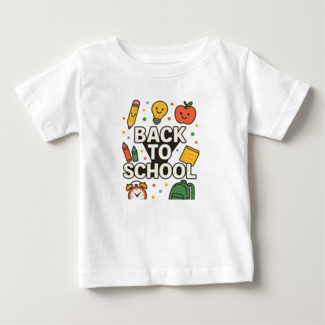 De vuelta a la camiseta de los niños Personalizado (Anverso)