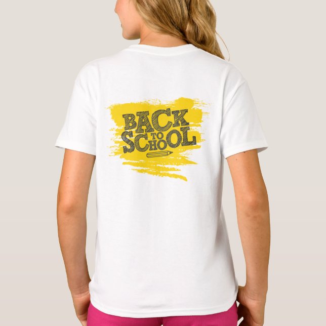 De Vuelta A La Camiseta Escolar - Primer Día De La (Reverso)