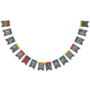 De vuelta a la escuela: Banderas de Bunting