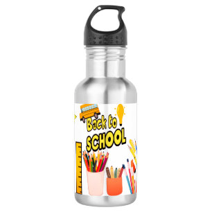 De Vuelta A La Escuela Botella De Agua Inoxidable 