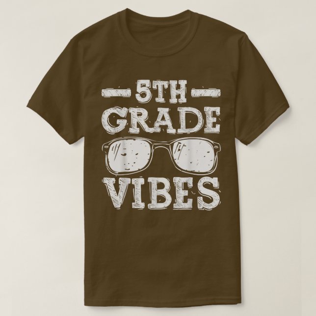 De vuelta a la escuela Camisa de 5° grado, primer  (Diseño del anverso)