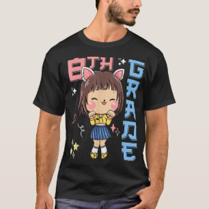 De vuelta a la escuela camisa de anime linda gi de