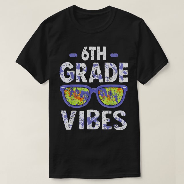 De vuelta a la escuela Camisa de Vibes de 6º Grado (Diseño del anverso)
