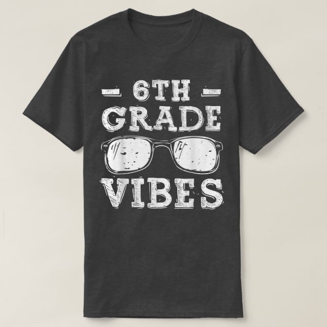 De vuelta a la escuela Camisa de Vibes de 6º Grado (Diseño del anverso)
