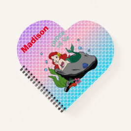 De vuelta a la escuela con sirenas y cuaderno mari