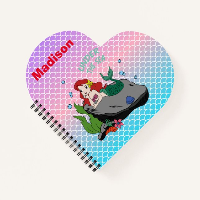 De vuelta a la escuela con sirenas y cuaderno mari (Anverso)