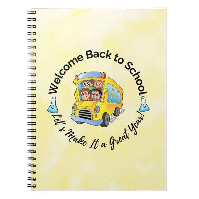 De vuelta a la escuela – Cuaderno de autobús alegr (Frente)