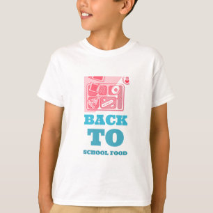 De vuelta a la escuela de comida Escuela camiseta