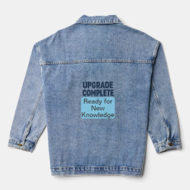 de vuelta a la escuela de la chaqueta de denim