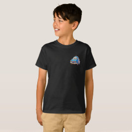 De vuelta a la escuela de los niños con camisetas 