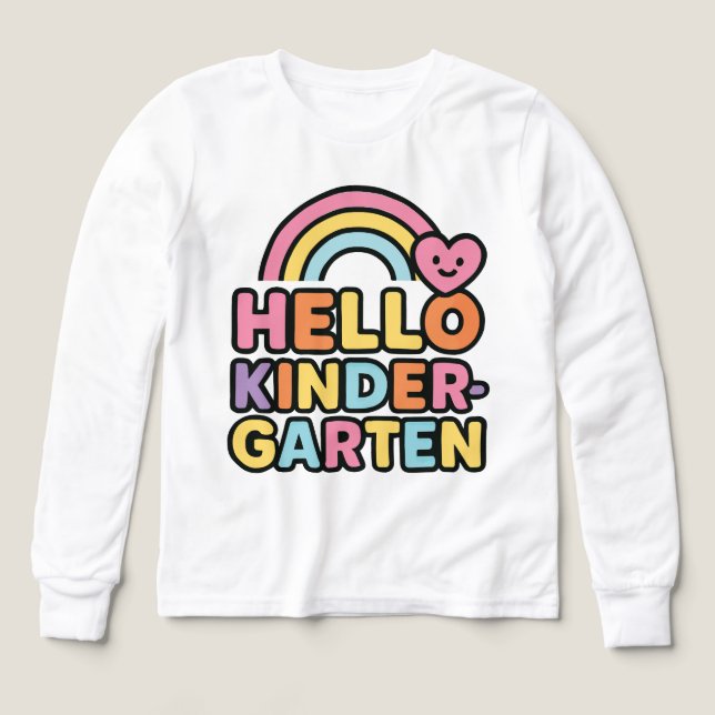 De vuelta a la escuela Hola maestro de jardín de i (Diseño frontal)