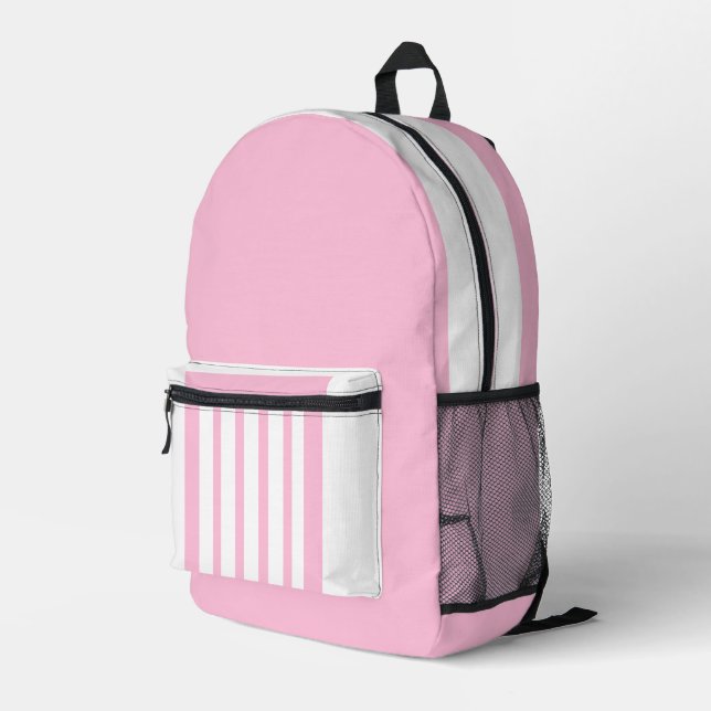 De Vuelta A La Escuela Niños Blancos Rosa Mochila  (Esquina derecha trasera )