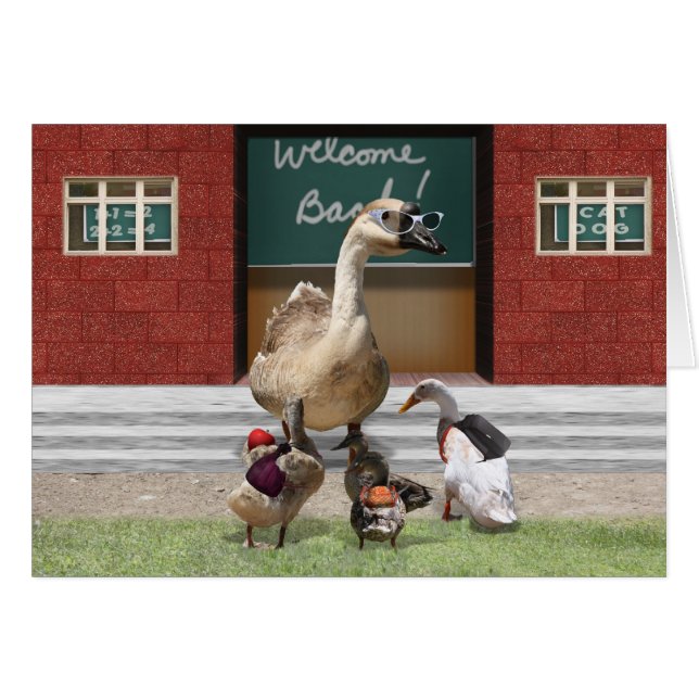 ¡De Vuelta A La Escuela, Patos Pequeños! (Anverso (Horizontal))