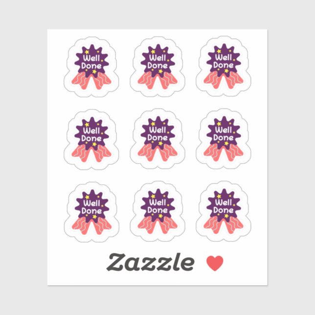 De vuelta a la escuela Pegatinas "bien hechos" (Hoja)