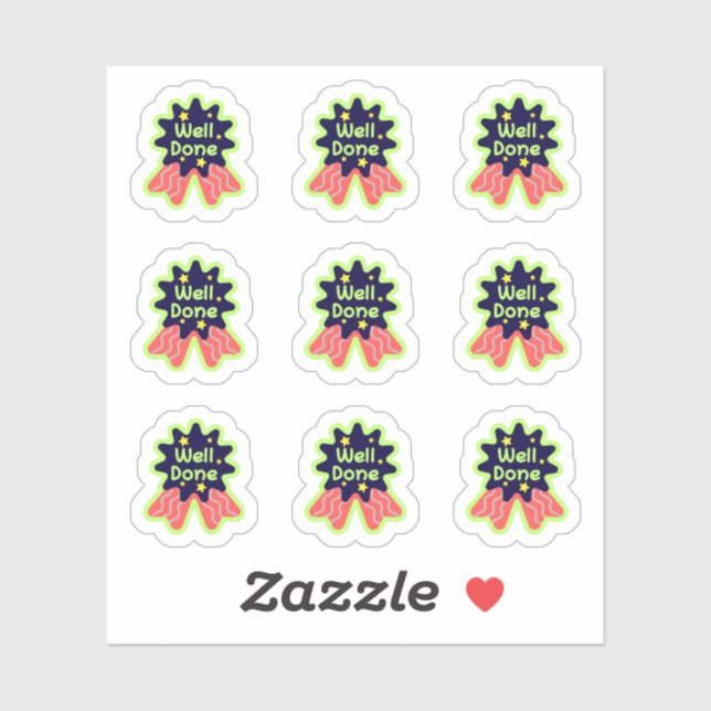 De vuelta a la escuela Pegatinas "bien hechos" (Hoja)