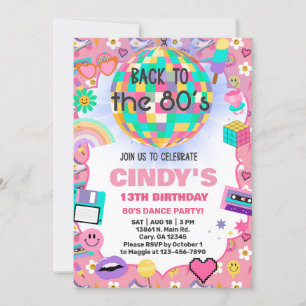De vuelta a la invitación de cumpleaños del Chica