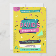 De vuelta a la invitación de cumpleaños Memphis St