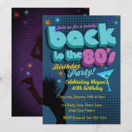 De vuelta a la invitación de la fiesta de cumpleañ