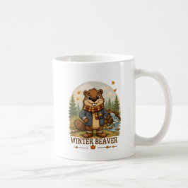 ¡De vuelta al dique! Taza de café de castor lindo 