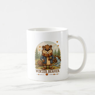 ¡De vuelta al dique! Taza de café de castor lindo 