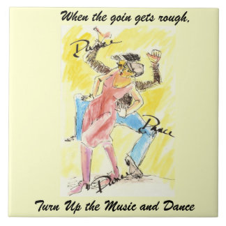 Dé vuelta encima de la música y de la danza, teja
