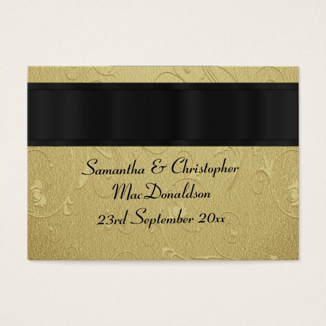 De vuelta, etiqueta de agradecimiento de la boda d (Frente)