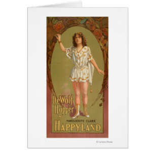 De Wolf Hopper en poster del teatro de Happyland