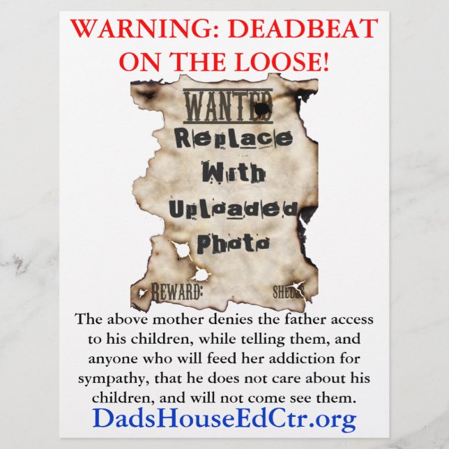 Deadbeat Mom Flyer (Frente)