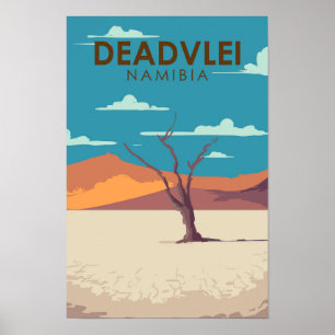 Deadvlei Namibia Viaje Arte de época