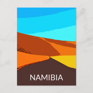 Deadvlei Namibia Viaje con tarjeta postal de arte
